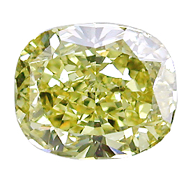 1.15 ct Cushion Cut Diamond : Fancy Intense Yellow Even/ SI1