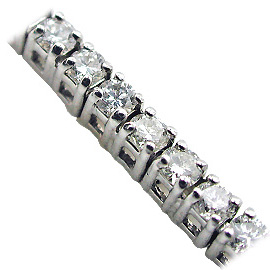 18K White Gold Tennis Bracelet : 6.25 cttw Diamonds