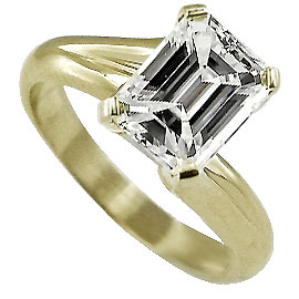 18K Yellow Gold Solitaire Ring : 1.00 ct Diamond
