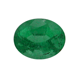 0.24 ct Oval Emerald : Grass Green