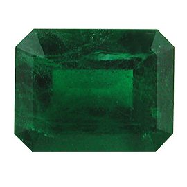 6.28 ct Emerald Cut Emerald : Deep Rich Green
