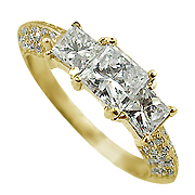 18K Yellow Gold 1.20cttw Diamond Ring