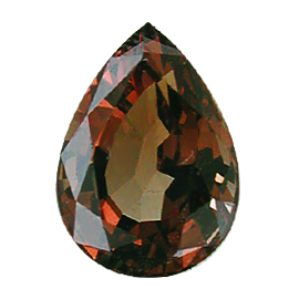 1.48 ct Pear Shape Tourmaline : Orangish Brown