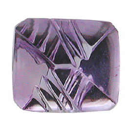 2.92 ct Emerald Cut Amethyst : Purple