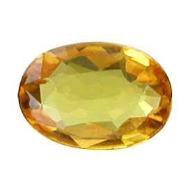 0.60 ct Oval Sapphire : Golden Yellow