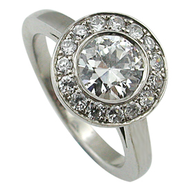 Platinum Multi Stone Ring : 1.04 cttw Diamonds