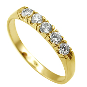 14K Yellow Gold 0.33cttw Diamond Ring