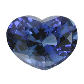 1.37 ct Heart Shape Blue Sapphire : Rich Royal Blue