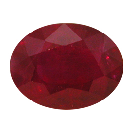 2.22 ct Oval Ruby : Deep Rich Red