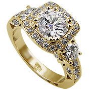 18K Yellow Gold 1.90cttw Diamond Ring