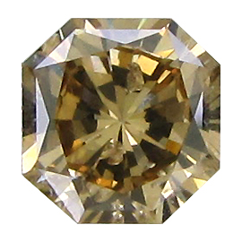 0.65 ct Radiant Diamond : Fancy Champagne / SI3