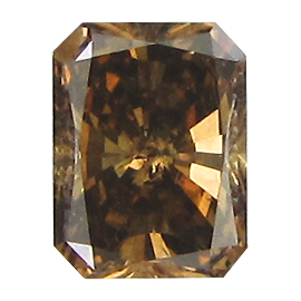 0.68 ct Radiant Diamond : Fancy Cognac / SI2