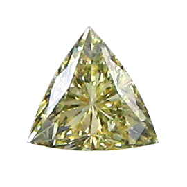 0.21 ct Trillion Diamond : Fancy Yellow / SI1