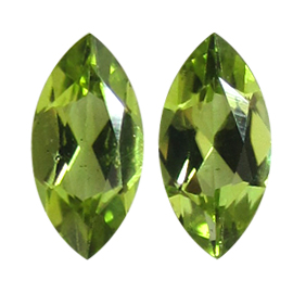 1.96 cttw Pair of Marquise Peridots : Fine Green