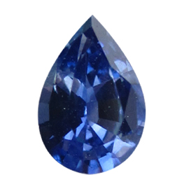 0.43 ct Pear Shape Blue Sapphire : Fine Blue