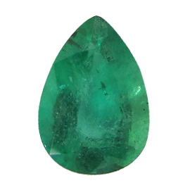 0.94 ct Pear Shape Emerald : Green