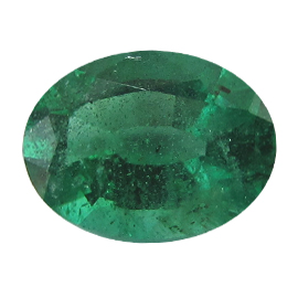 0.70 ct Oval Emerald : Green