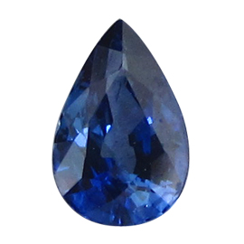 0.55 ct Pear Shape Blue Sapphire : Fine Blue