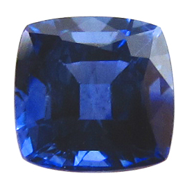 0.42 ct Cushion Cut Blue Sapphire : Royal Blue