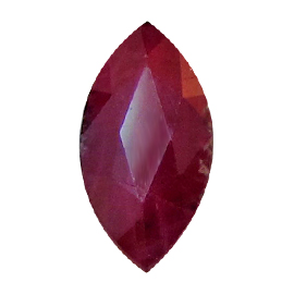 0.82 ct Marquise Ruby : Intense Red