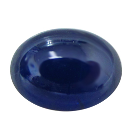 1.70 ct Cabochon Blue Sapphire : Deep Darkish Blue
