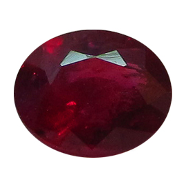0.39 ct Oval Ruby : Red