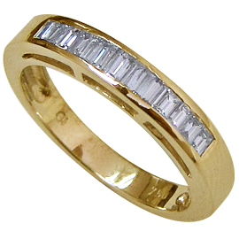18K Yellow Gold Band : 0.50 cttw Diamonds
