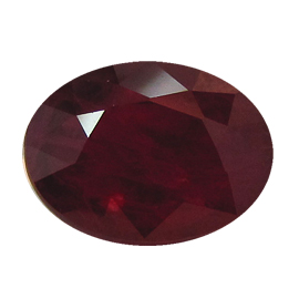 3.02 ct Oval Ruby : Deep Rich Red