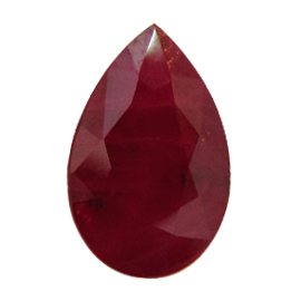 1.90 ct Pear Shape Ruby : Pigeon Blood Red