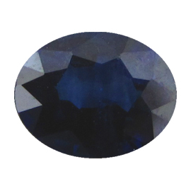 0.76 ct Oval Sapphire : Deep Royal Blue