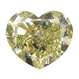 1.02 ct Heart Shape Diamond : Fancy Yellow / SI2
