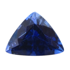 0.77 ct Trillion Blue Sapphire : Deep Rich Blue