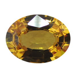 1.26 ct Oval Yellow Sapphire : Golden Yellow