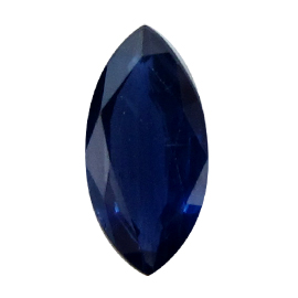 0.96 ct Marquise Blue Sapphire : Deep Blue