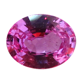 0.93 ct Oval Pink Sapphire : Fine Pink
