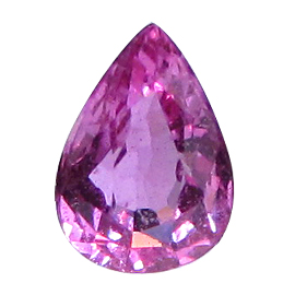 0.57 ct Pear Shape Pink Sapphire : Deep Rich Pink