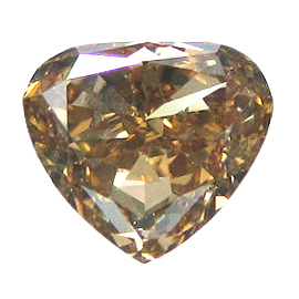 0.68 ct Pear Shape Diamond : Fancy Orangey Brown / SI1