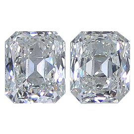 1.46 cttw Pair of Spring Cut Diamonds : G / VS2