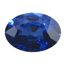 1.33 ct Oval Blue Sapphire : Rich Blue