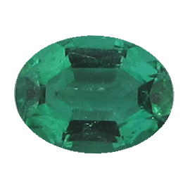 0.53 ct Oval Emerald : Grass Green