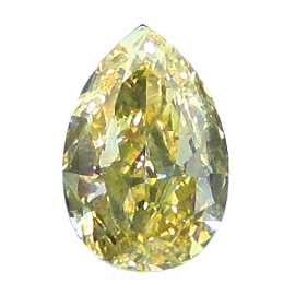 1.00 ct Pear Shape Diamond : Fancy Intense Yellow / VS1