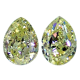 1.90 ct Pear Shape Diamond : Fancy Yellow / SI1