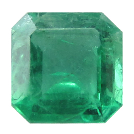 0.46 ct Emerald Cut Emerald : Grass Green