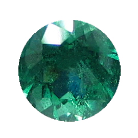 0.43 ct Round Emerald : Fine Green