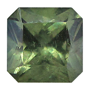 3.68 ct Green Radiant Sapphire