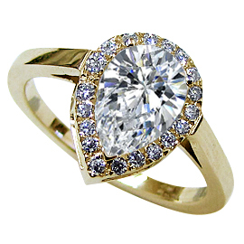 18K Yellow Gold Multi Stone Ring : 1.75 cttw Diamonds
