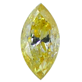 0.21 ct Marquise Diamond : Fancy Intense Yellow / SI2