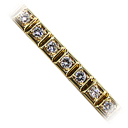 14K Yellow Gold 2.18cttw Diamond Bracelet