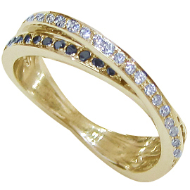 14K Yellow Gold Multi Stone Ring : 0.60 cttw Diamonds