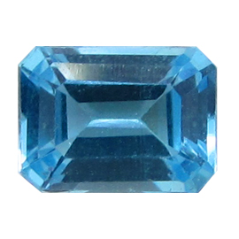 1.84 ct Emerald Cut Topaz : Fine Blue